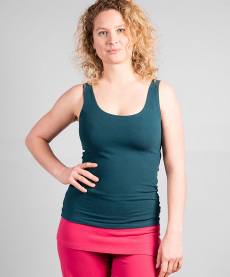 Yoga-Top "Sohang" - tiefgrün - YOGISHOP