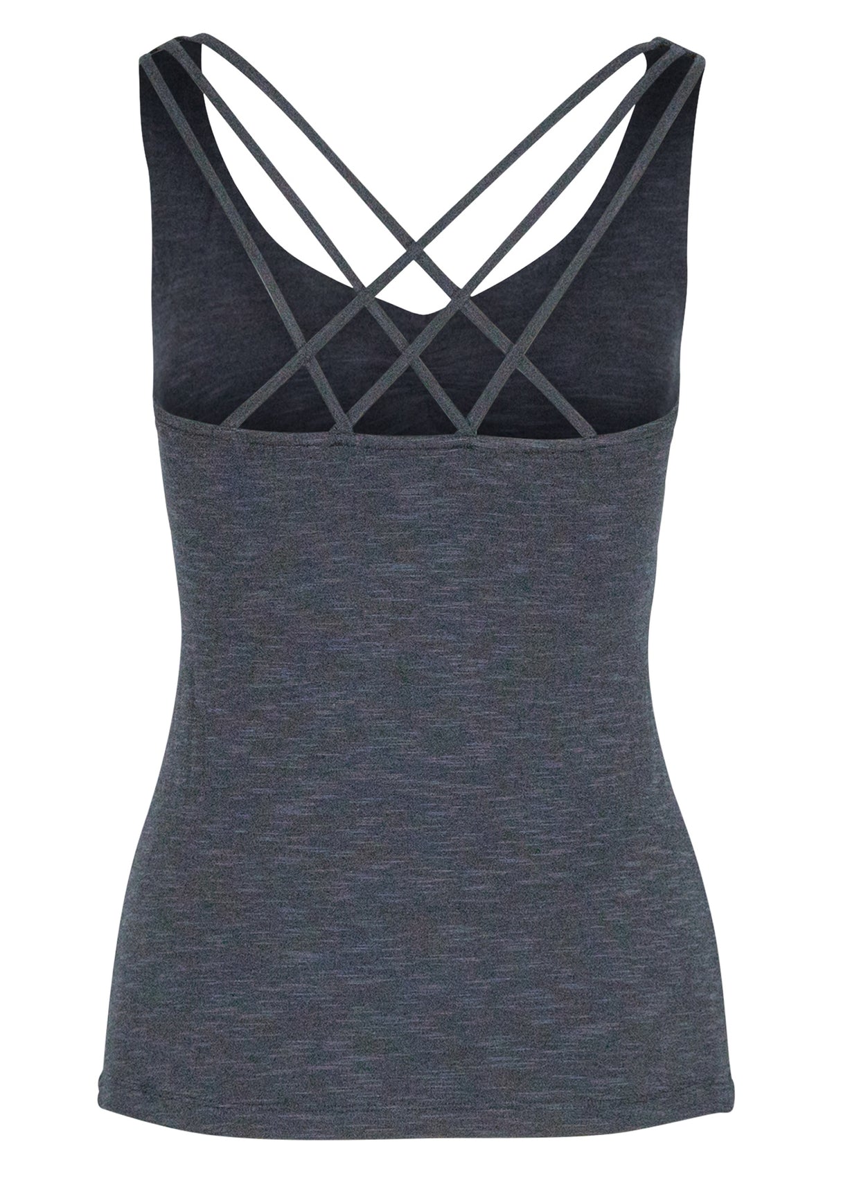 Yoga-Top "Nouri" - antracite melange - YOGISHOP