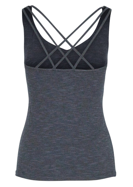 Yoga-Top "Nouri" - antracite melange - YOGISHOP