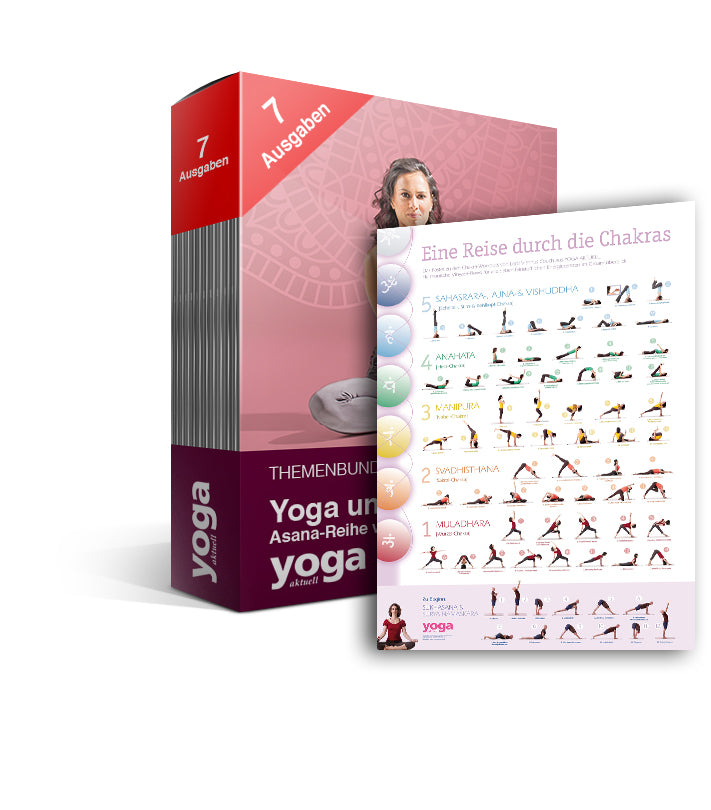 Yoga und die Chakras: Asana-Reihe von Richard Hackenberg – 7er Bundle plus Poster Chakra - YOGISHOP