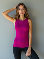 Yoga-Top Boatneck "ala" - raspberry - YOGISHOP