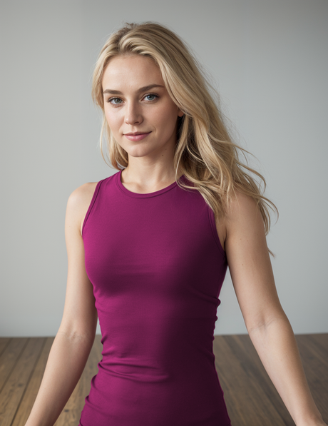 Yoga-Top Boatneck "ala" - raspberry - YOGISHOP