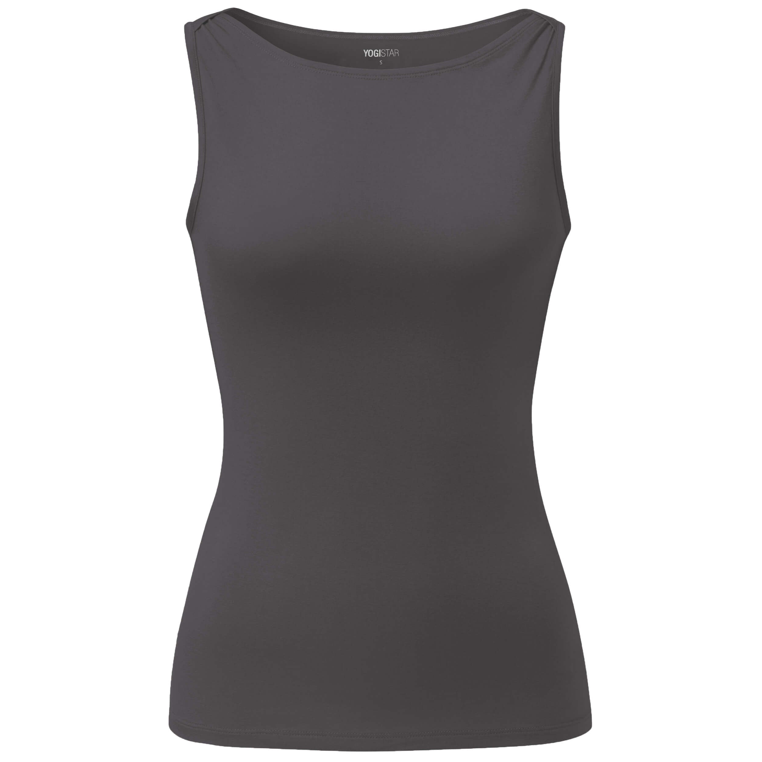 Yoga-Top Boatneck "ala" - stonehenge - YOGISHOP