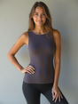 Yoga-Top Boatneck "ala" - stonehenge - YOGISHOP