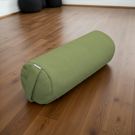 Yoga-Bolster yin - rund - Jute