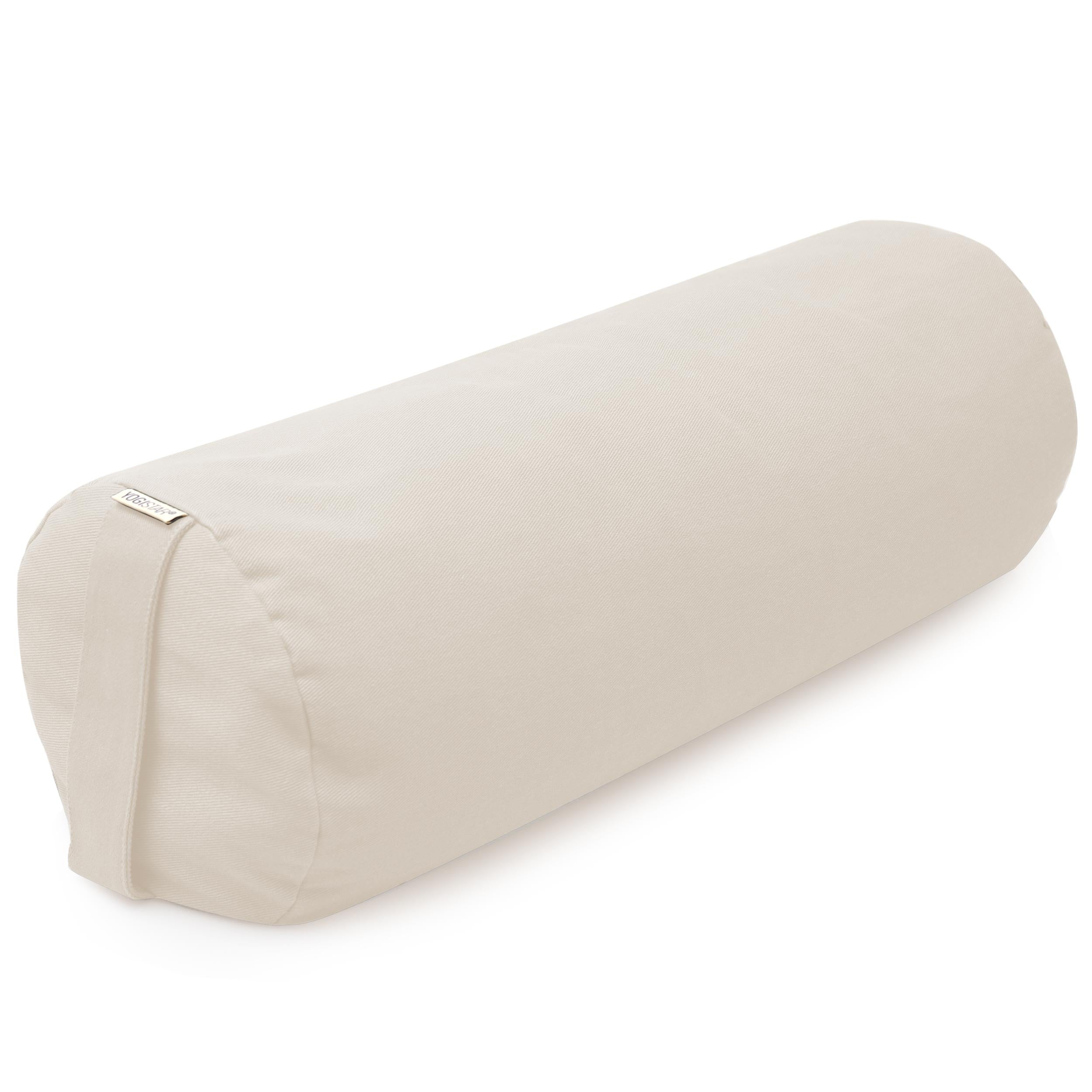 2. Wahl Yoga-Bolster yin - rund - Samtosha - ivory