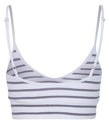 Yoga-Bra "Marine stripes" - white - YOGISHOP
