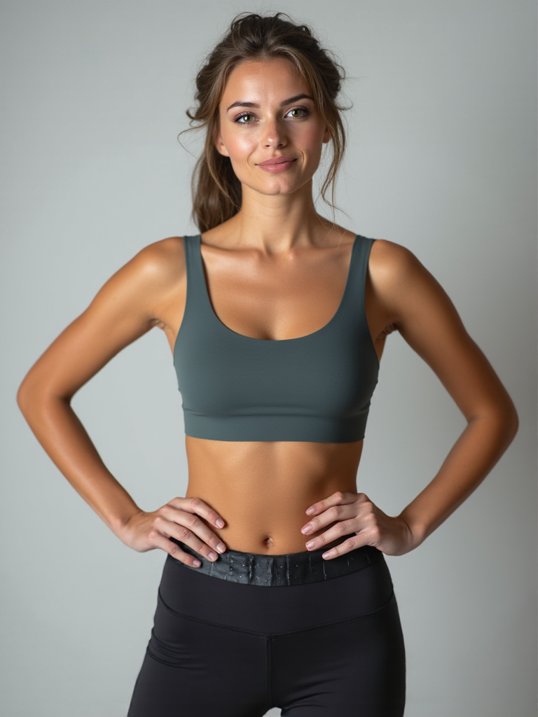Yoga-Bra "rheia" - pine green - YOGISHOP