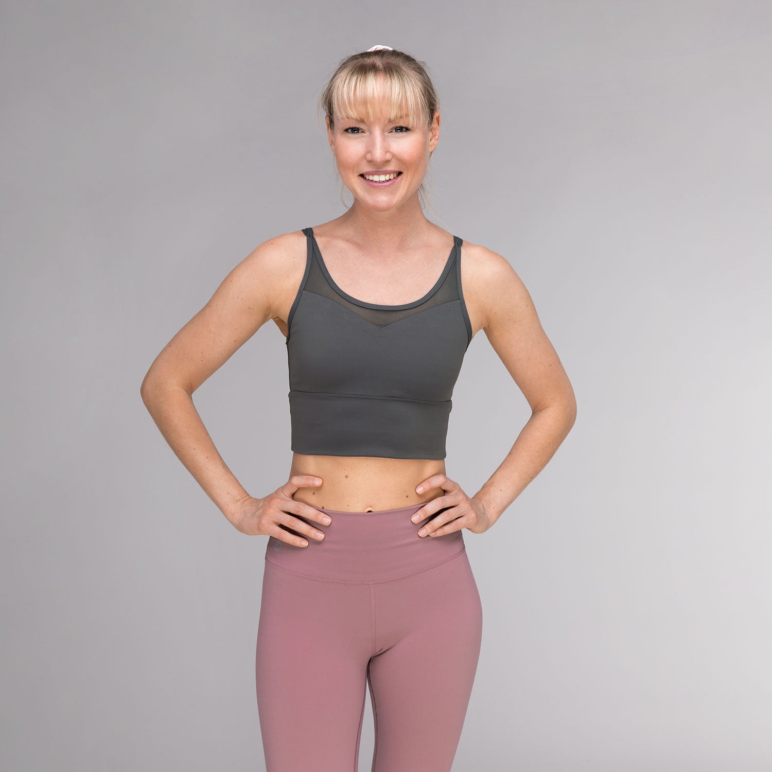 Yoga Bra Zenia - grey - YOGISHOP