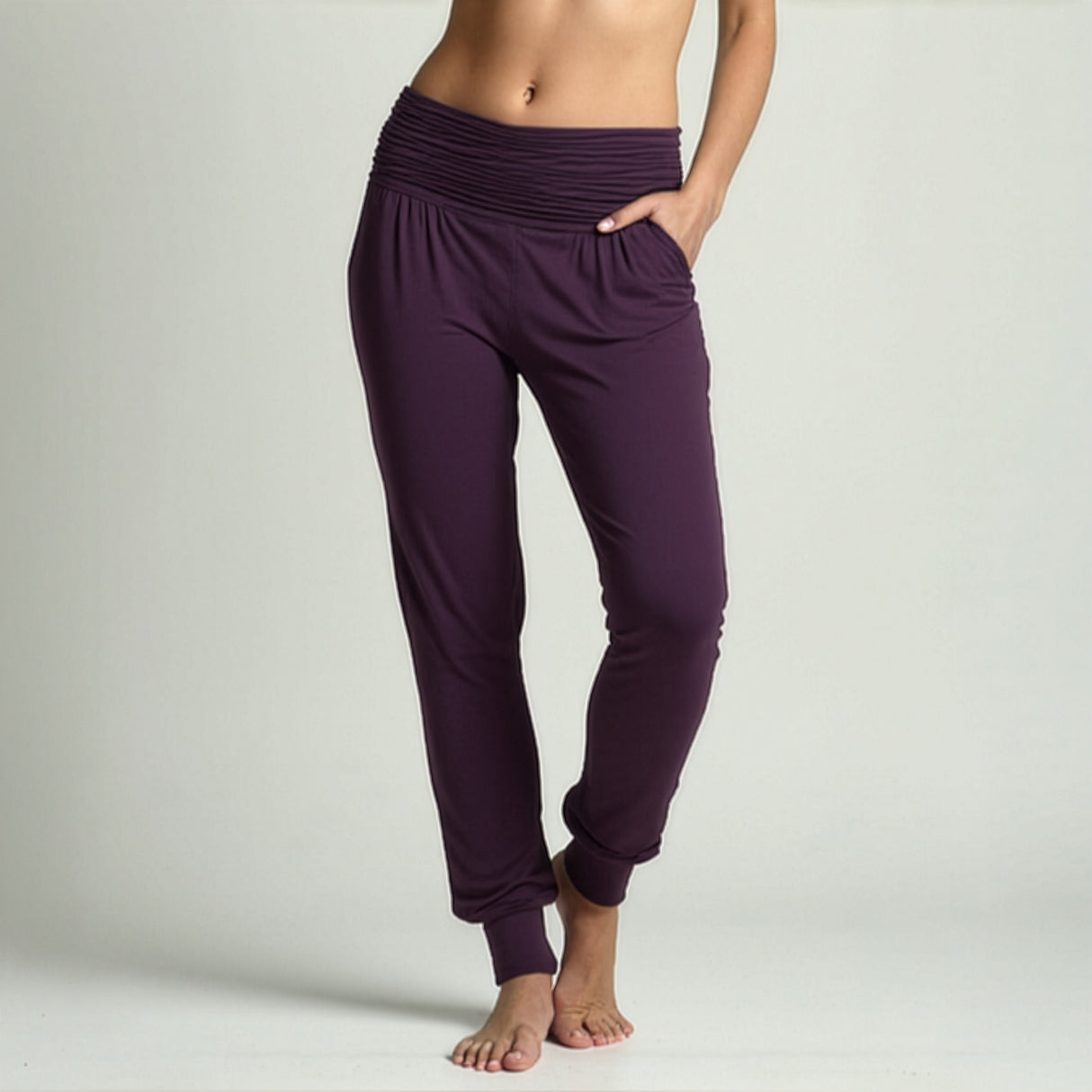 Yoga-Harempants "ala" - elderberry
