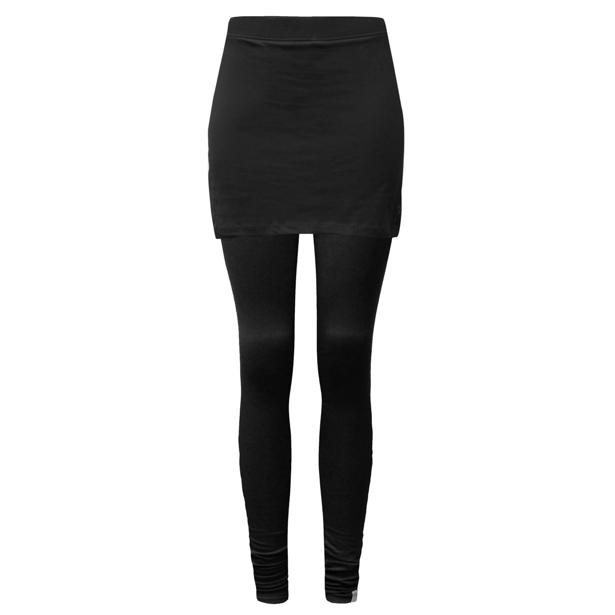 Yoga-Leggings with Skirt - black - YOGISHOP