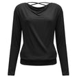 Yoga-Longsleeve flowing shakti "ala" - black - YOGISHOP