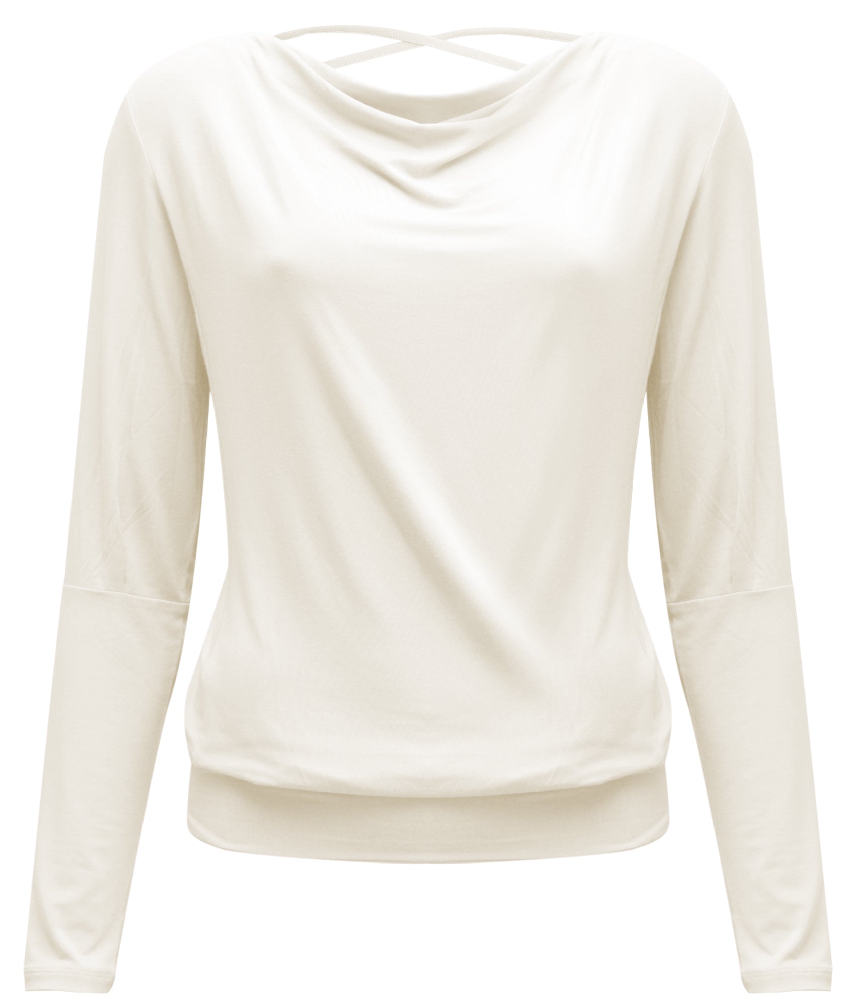 Yoga-Longsleeve flowing shakti "ala" - ivory - YOGISHOP