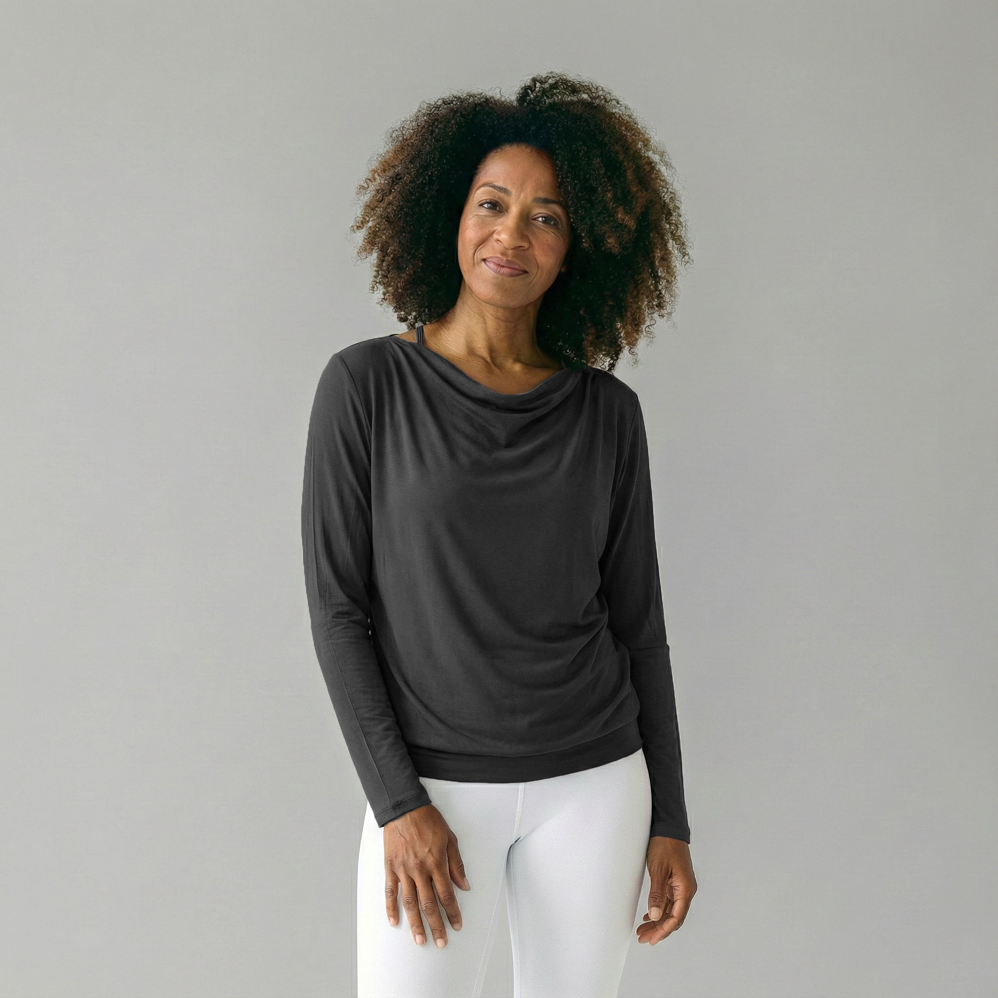 Yoga-T-shirt à manches longues flowing shakti "ala" - stonehenge