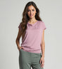 Yoga-Shirt flowing batwing "ala" - rose - YOGISHOP