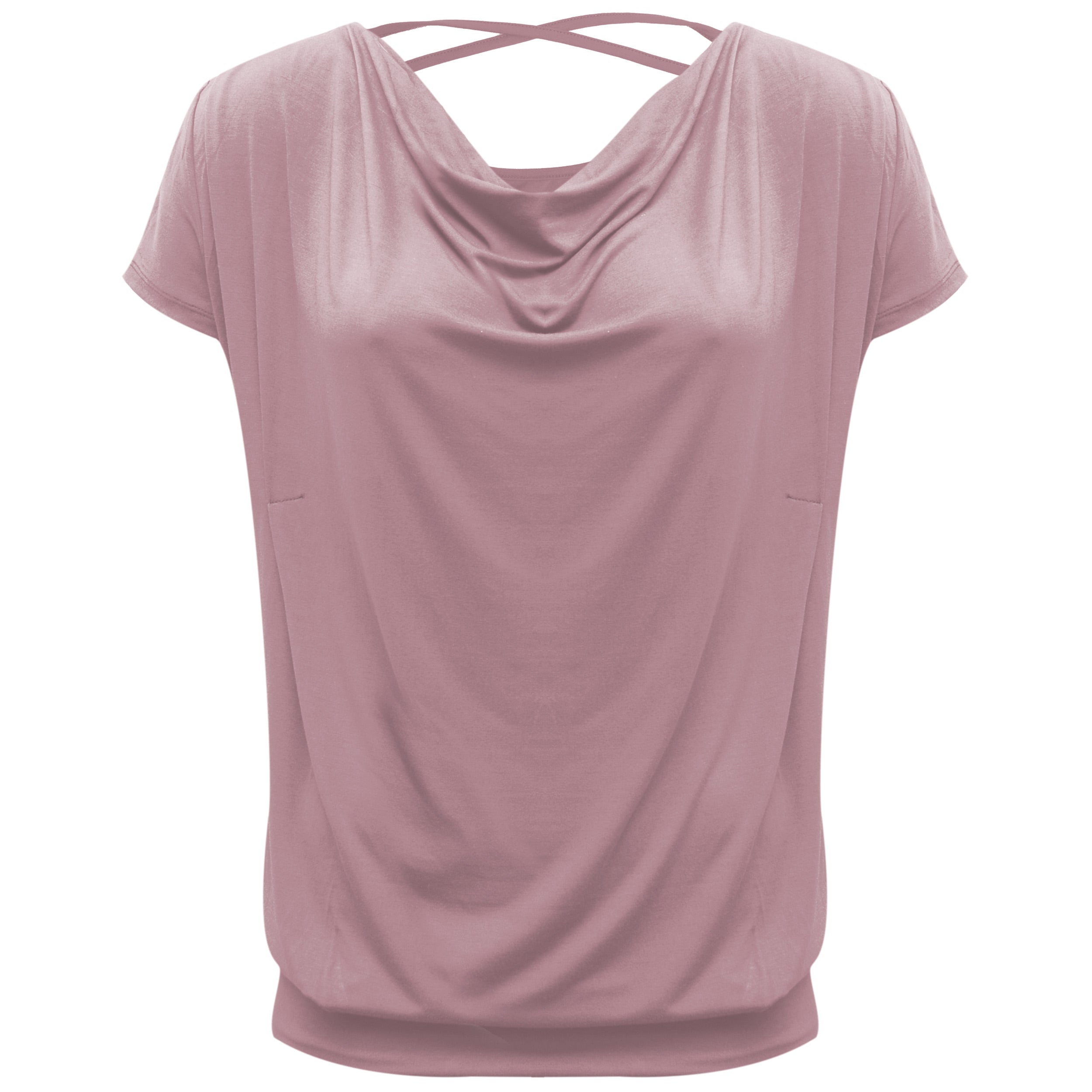 Yoga-Shirt flowing batwing "ala" - rose - YOGISHOP