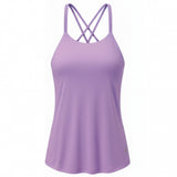 Yoga-Bra Spaghetti Top - lilac