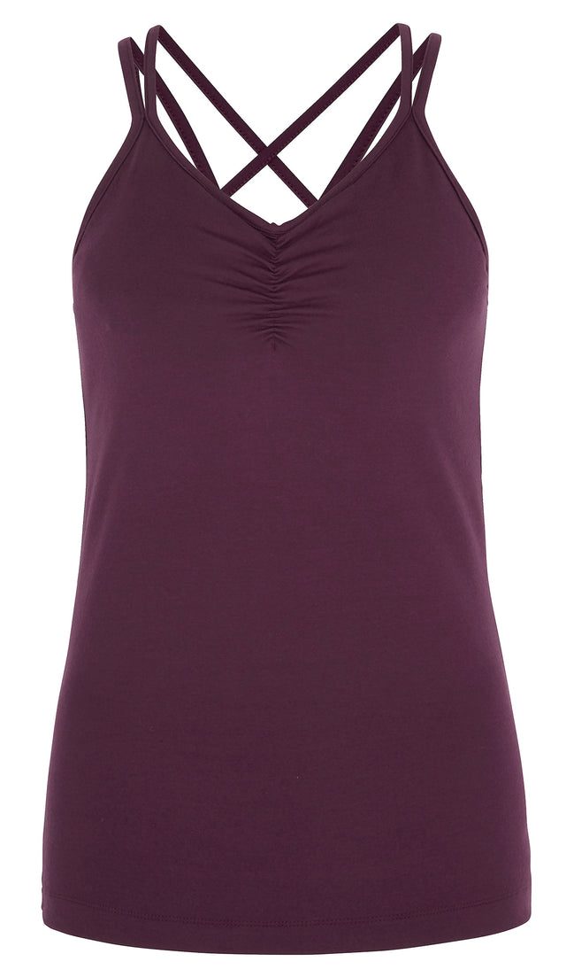 Yoga-Top "conquer cami"- berry - YOGISHOP