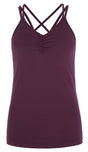 Yoga-Top "conquer cami"- berry - YOGISHOP