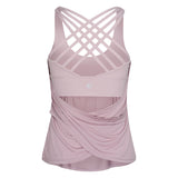 Yoga-Top Nira mit integriertem BH - grey lavender - YOGISHOP