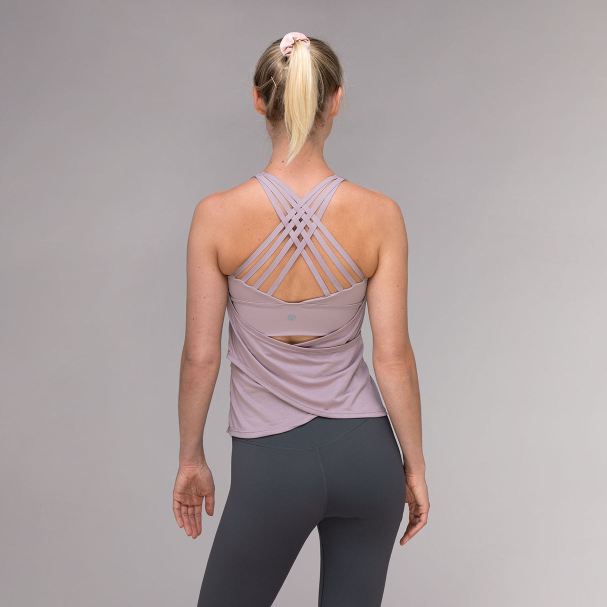 Yoga-Top Nira mit integriertem BH - grey lavender - YOGISHOP
