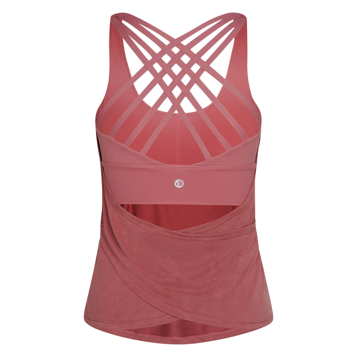 Yoga-Top Nira mit integriertem BH - rusty red - YOGISHOP