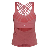 Yoga-Top Nira mit integriertem BH - rusty red - YOGISHOP