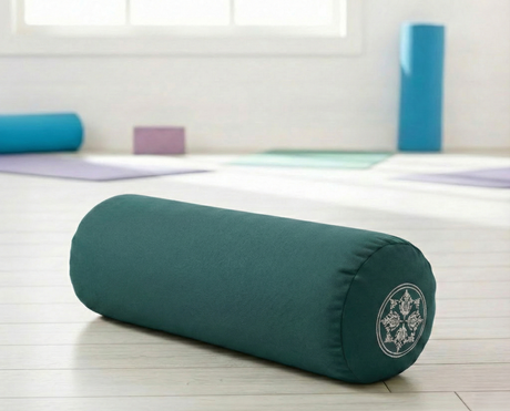 Yoga Bolster - redondo - vintage - algodón - básico