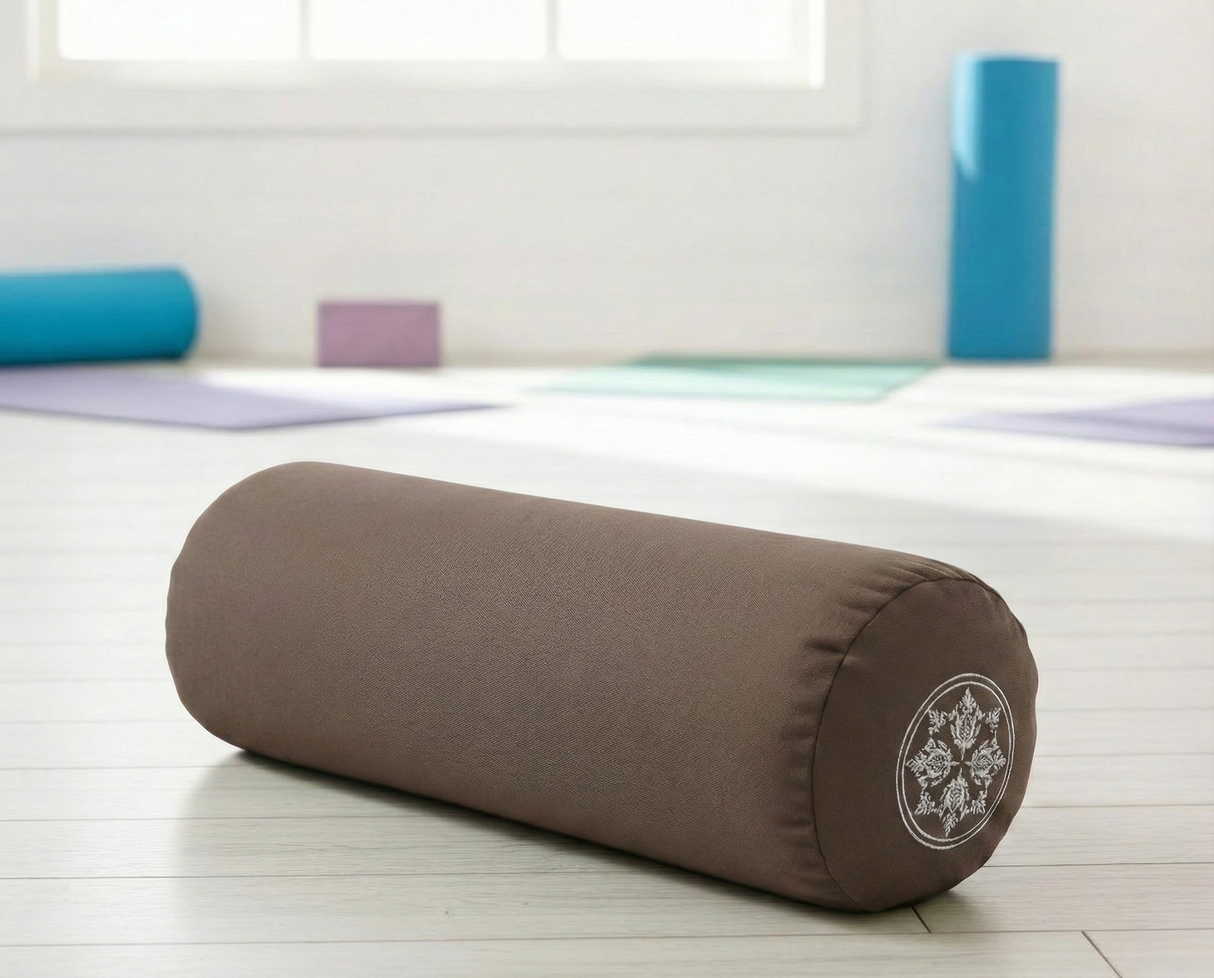 Yoga-Bolster - rund - vintage - cotton - basic
