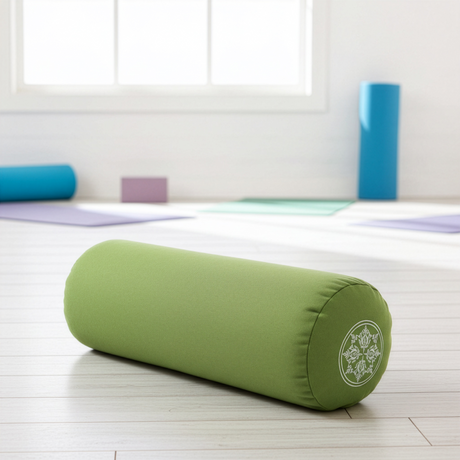 Yoga Bolster redondo - vintage - algodón orgánico