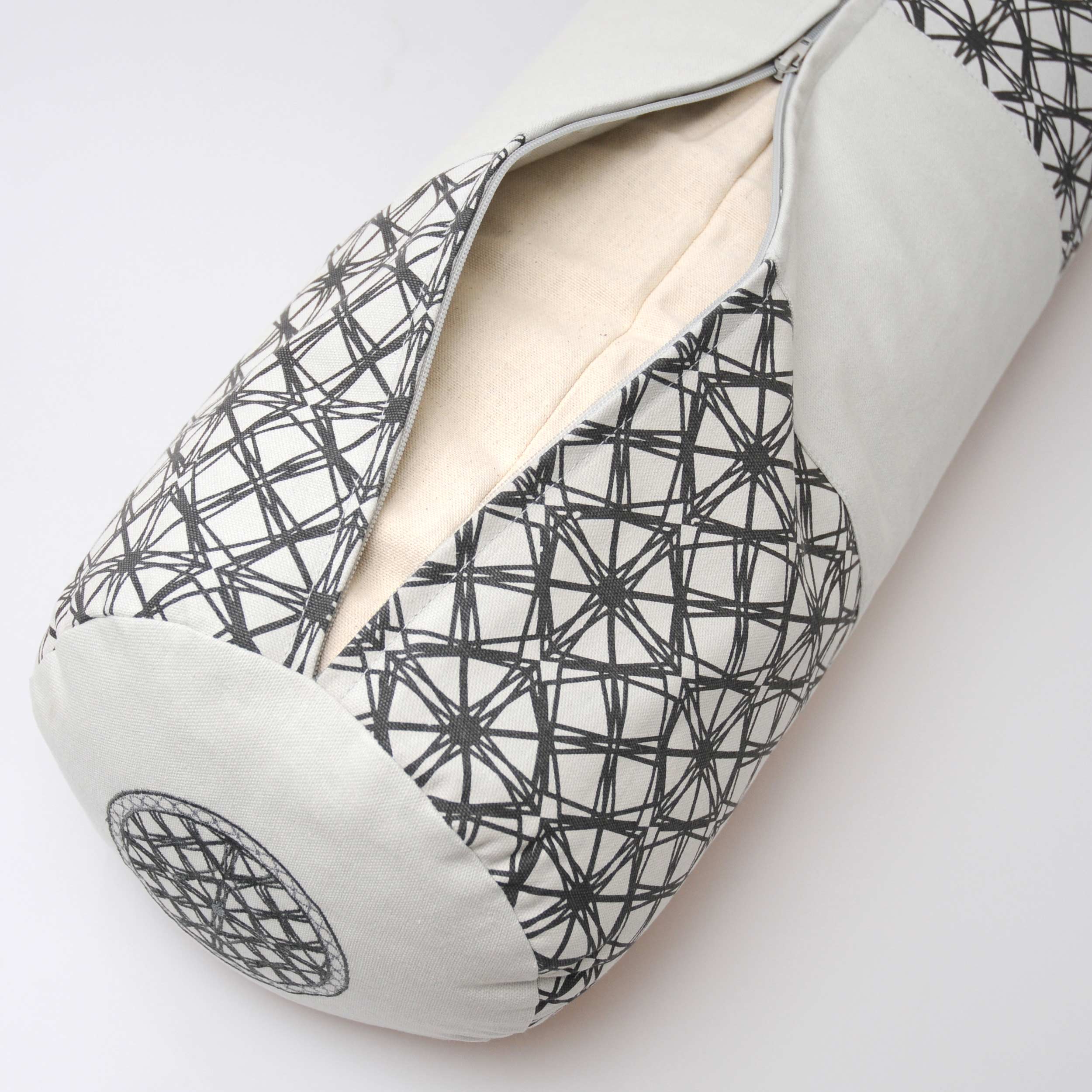 Yoga-Bolster rund - vintage - organic cotton - YOGISHOP