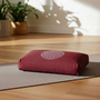 Yogakissen - klein - Blume des Lebens - mit Kapok-Füllung