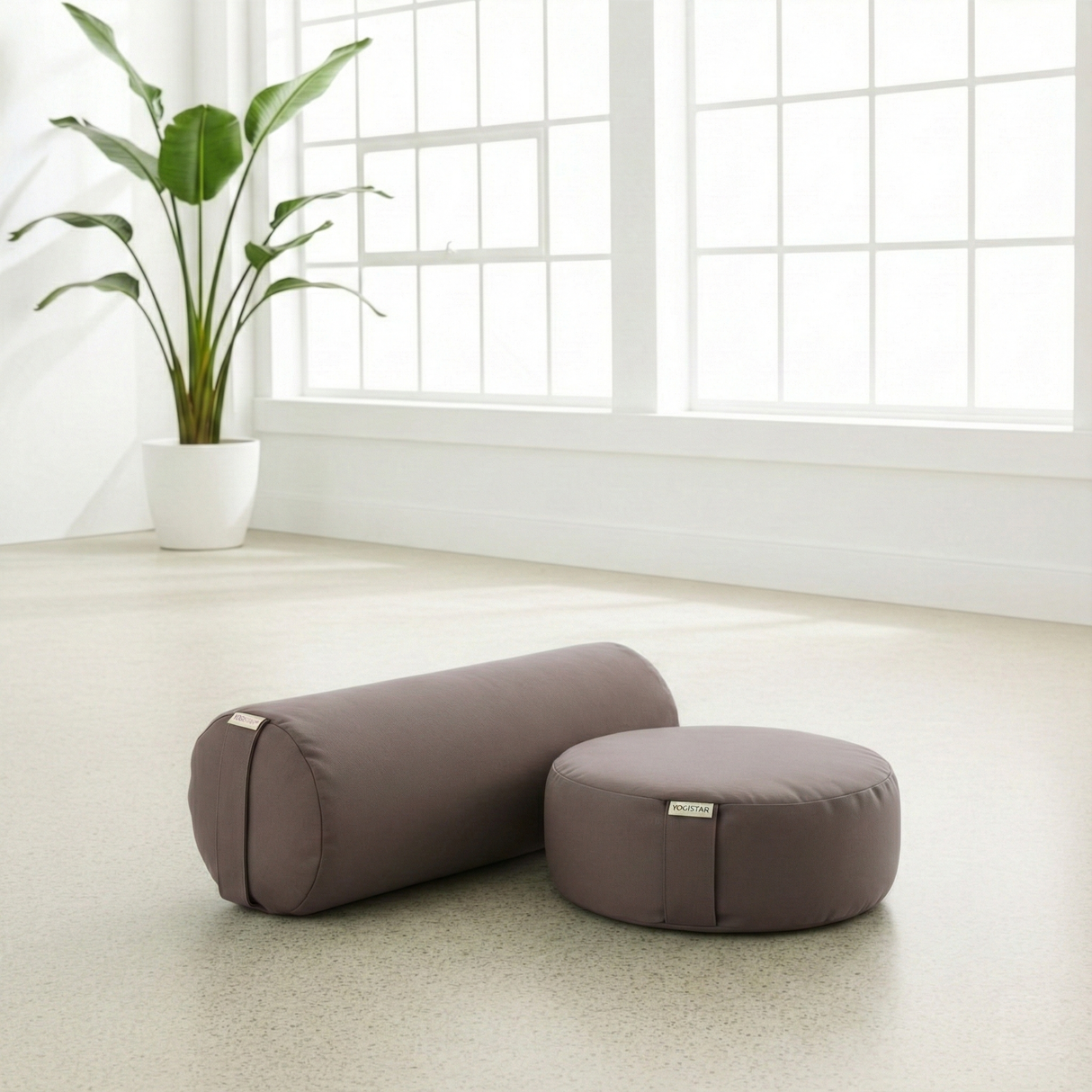 Yoga-Set Ananda (Cuscino da meditazione Dhyana + Yoga-Bolster Samtosha)