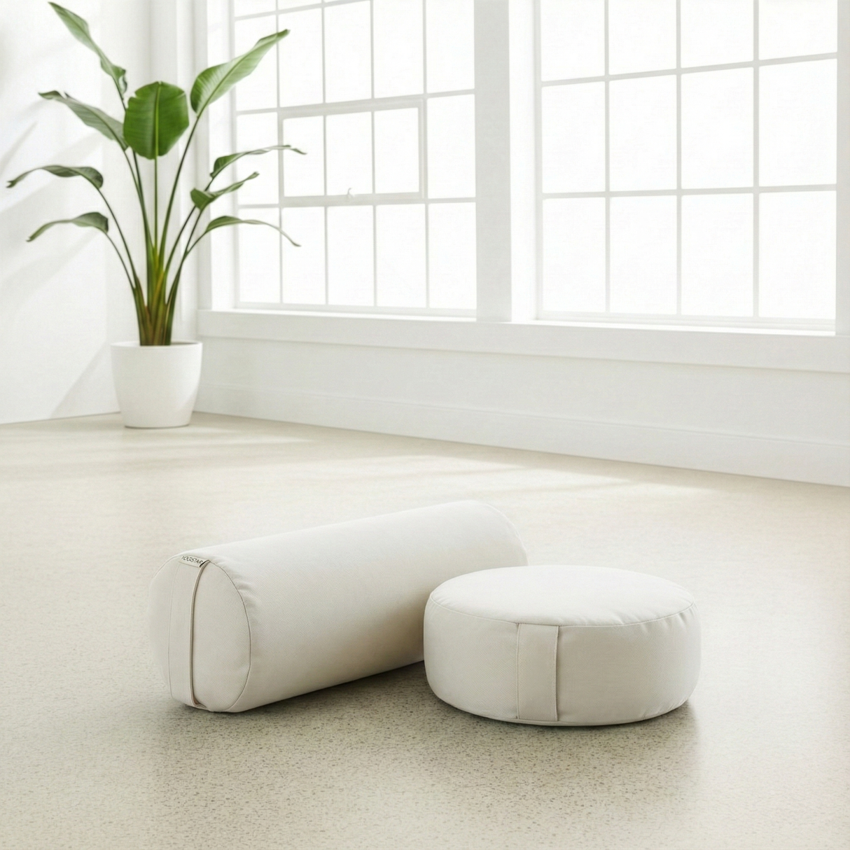 Yoga-Set Ananda (Cuscino da meditazione Dhyana + Yoga-Bolster Samtosha)