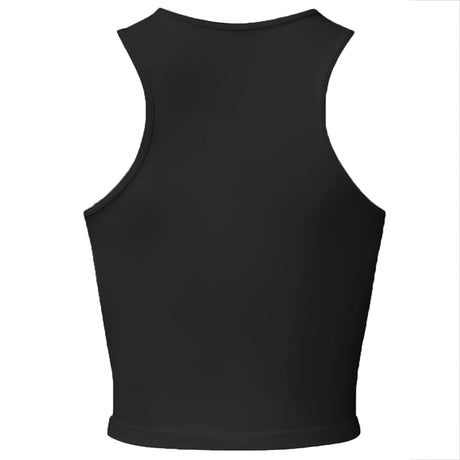 Yoga Top Cropped V neck and ruffles - black - YOGISHOP