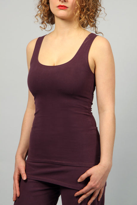 Yoga-Top "Sohang" - plum - YOGISHOP