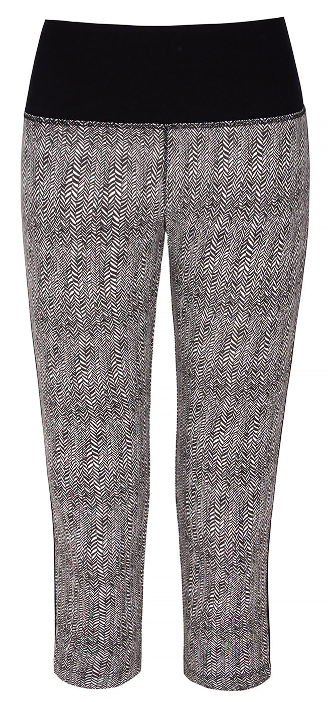 Yoga-Capri "Karma" - herringbone - YOGISHOP