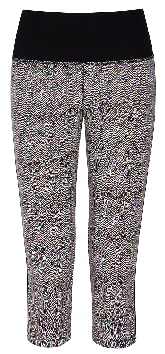 Yoga-Capri "Karma" - herringbone - YOGISHOP