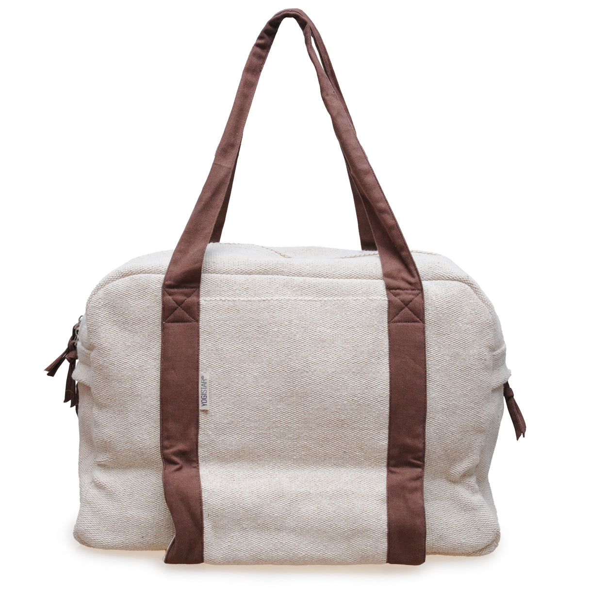 Sac de yoga yogibag® tout-en-un - jute - crème nature/taupe-gris