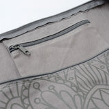 Yogatasche yogibag® basic - zip - cotton - art collection - 65 cm - lotus mandala - graphit - YOGISHOP
