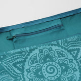 Yogatasche yogibag® basic - zip - cotton - art collection - 65 cm - spiral mandala - petrol