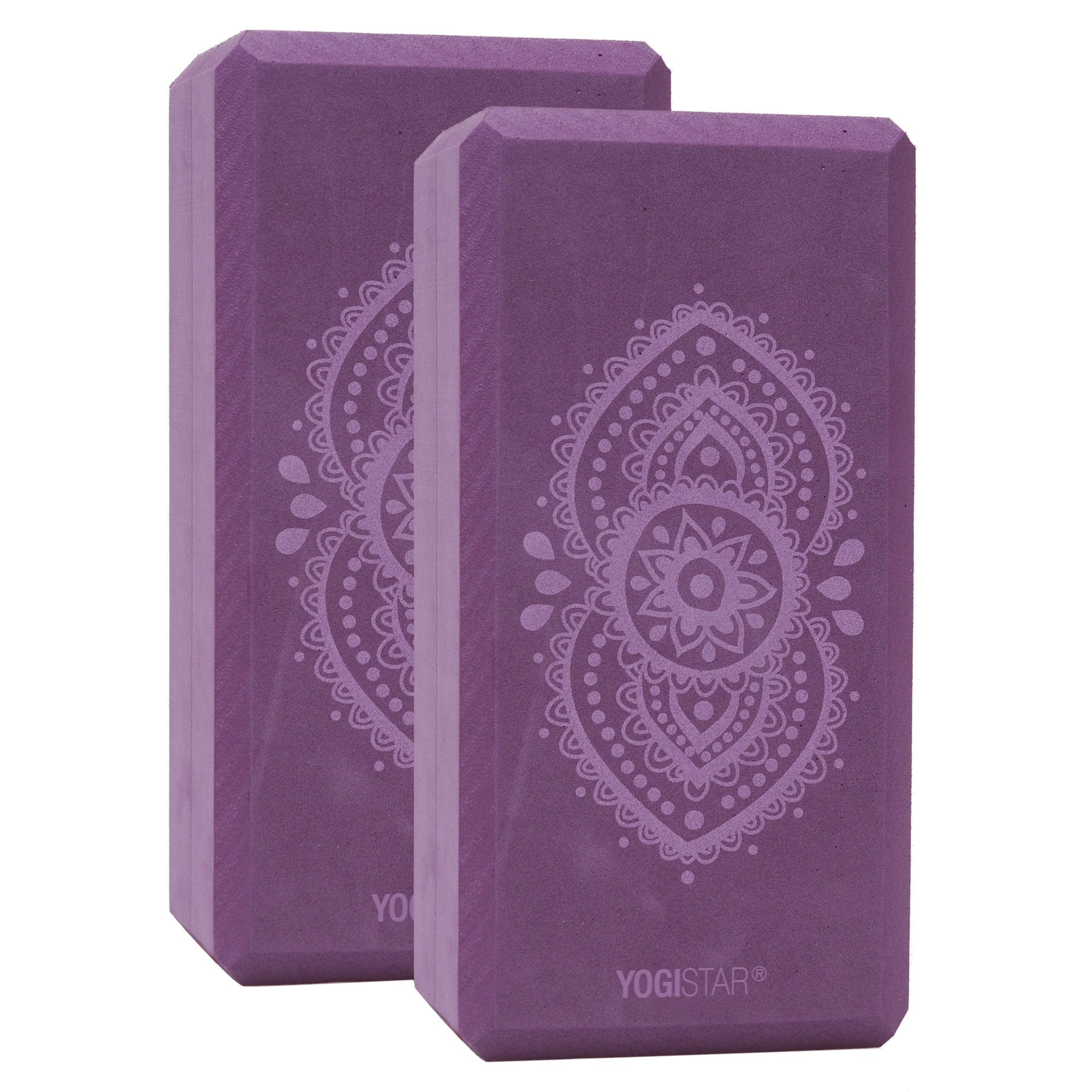 Yogablock yogiblock® basic - art collection - ajna chakra - aubergine - 2er-Set - YOGISHOP