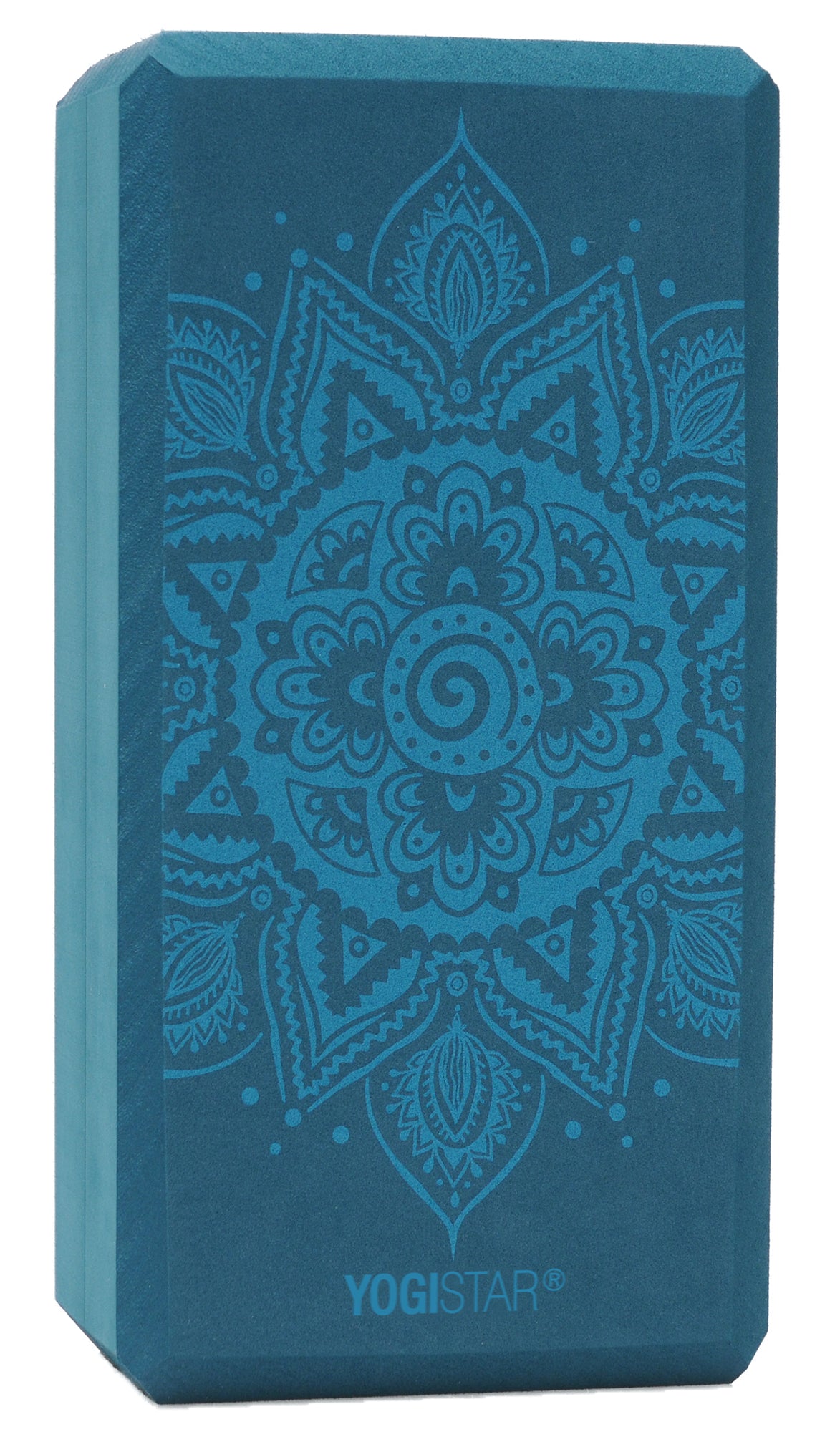 2. Wahl Yogablock - yogiblock basic - art collection - spiral mandala - petrol - YOGISHOP