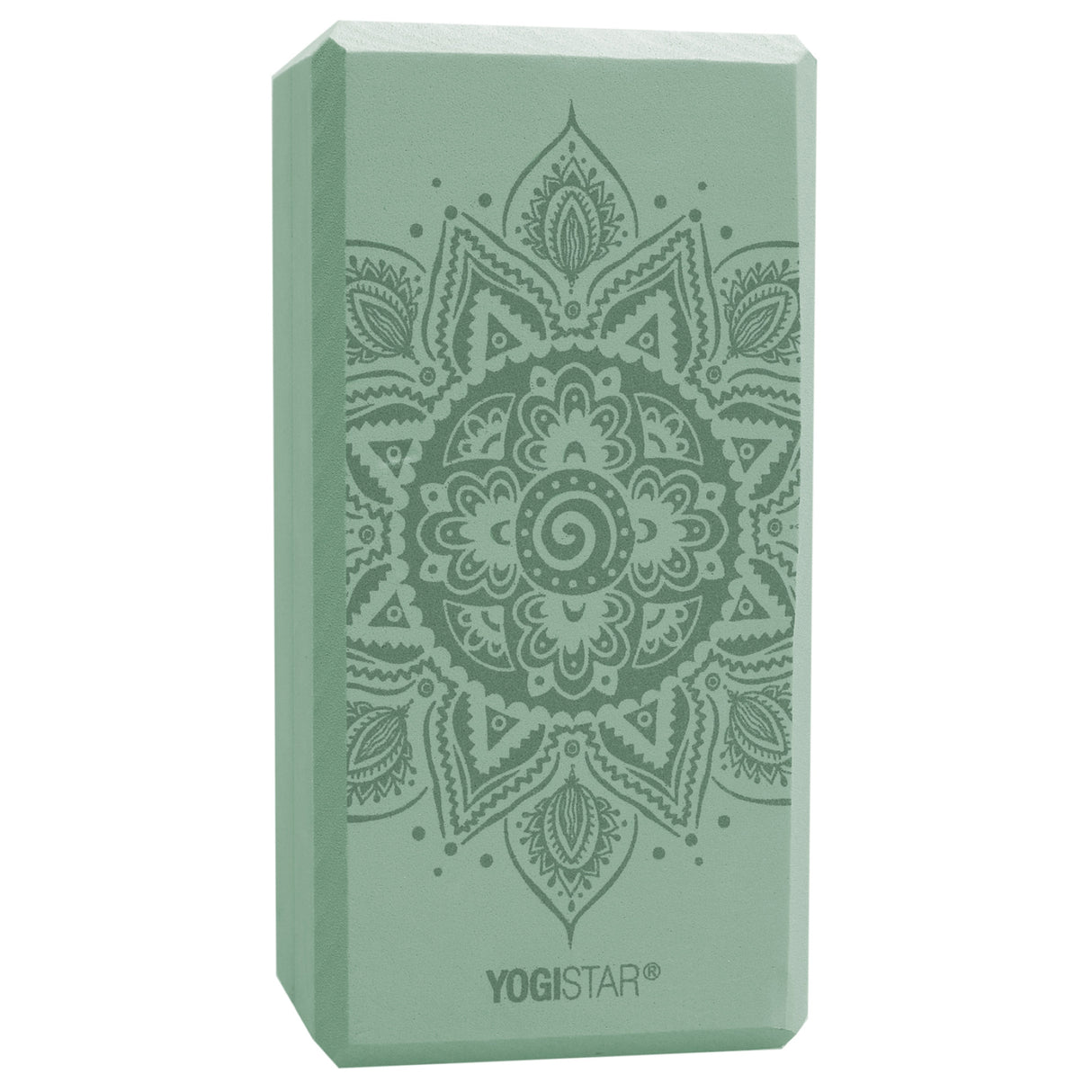Yogablock yogiblock® basic - art collection - spiral mandala - velvet mint - YOGISHOP