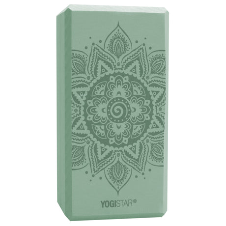 Yogablock yogiblock® basic - art collection - spiral mandala - velvet mint - YOGISHOP