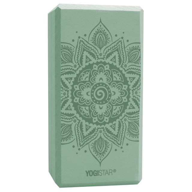 Yogablock yogiblock® basic - art collection - spiral mandala - velvet mint - YOGISHOP