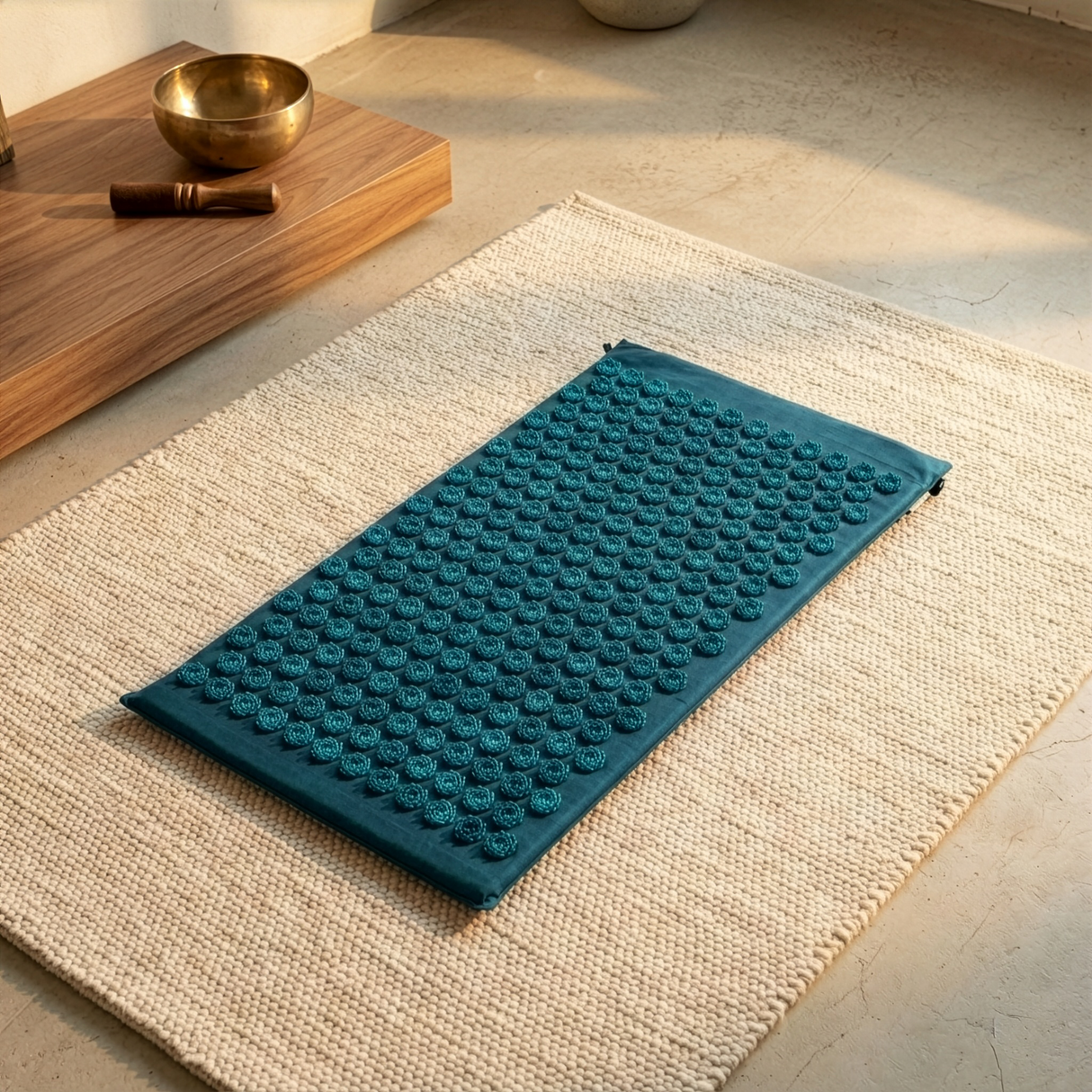 Tappetino per agopressione akupress relax lotus - cotone biologico