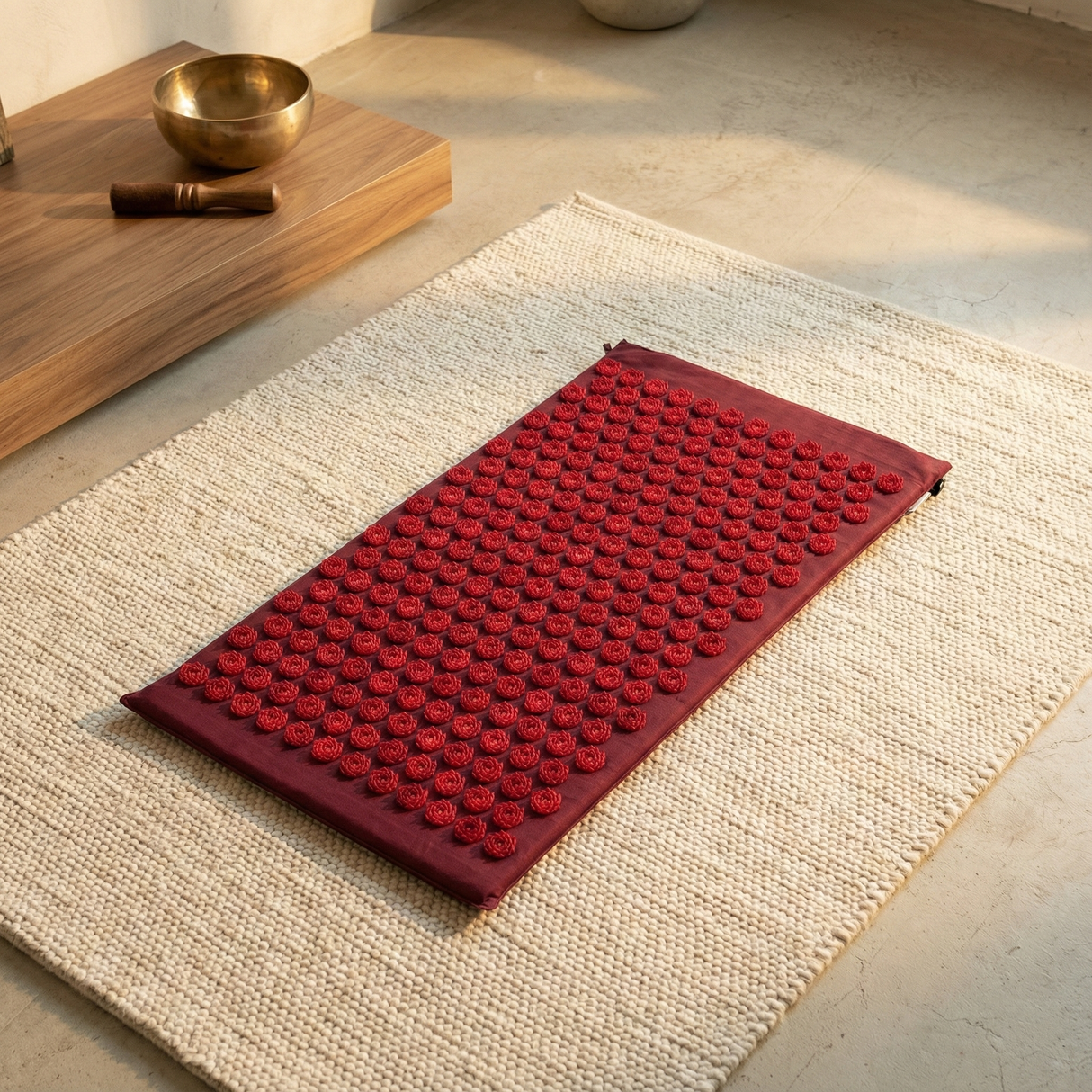 Tappetino per agopressione akupress relax lotus - cotone biologico