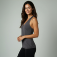 Yoga-Racerback V-Neck "ala" - stonehenge - YOGISHOP