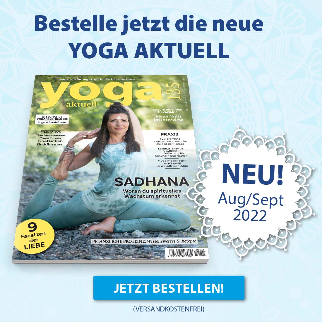 Die neue Yoga Aktuell - August/September 2022